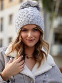 Light gray winter hat C15 - Online store - Boutique